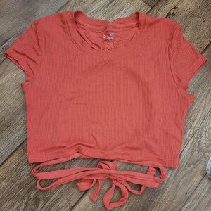 Offline by Aerie Orange Crop Top Woman Size Small